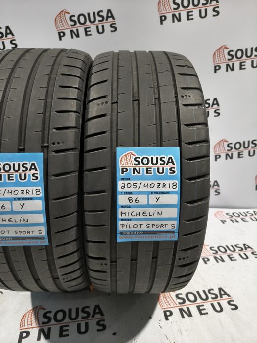 2 pneus semi novos 205-40R18 Michelin - Oferta dos Portes