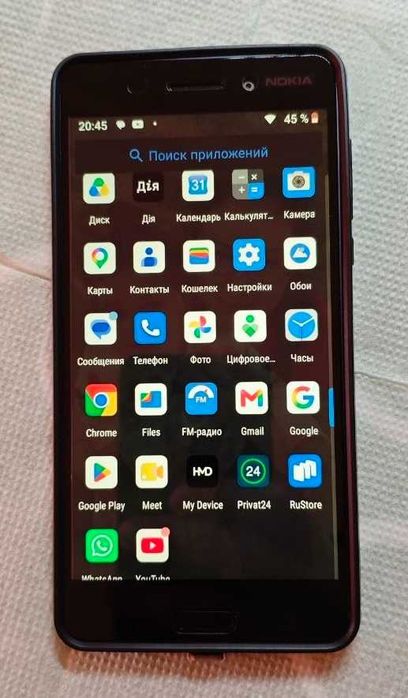 Б/У Смартфон Nokia 6 Dual Sim Matte Black