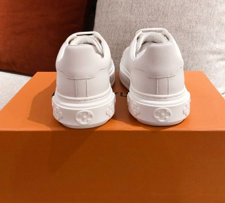 LV Louis Vuitton sneakersy adidasy snikersy trampki białe skórzane 38