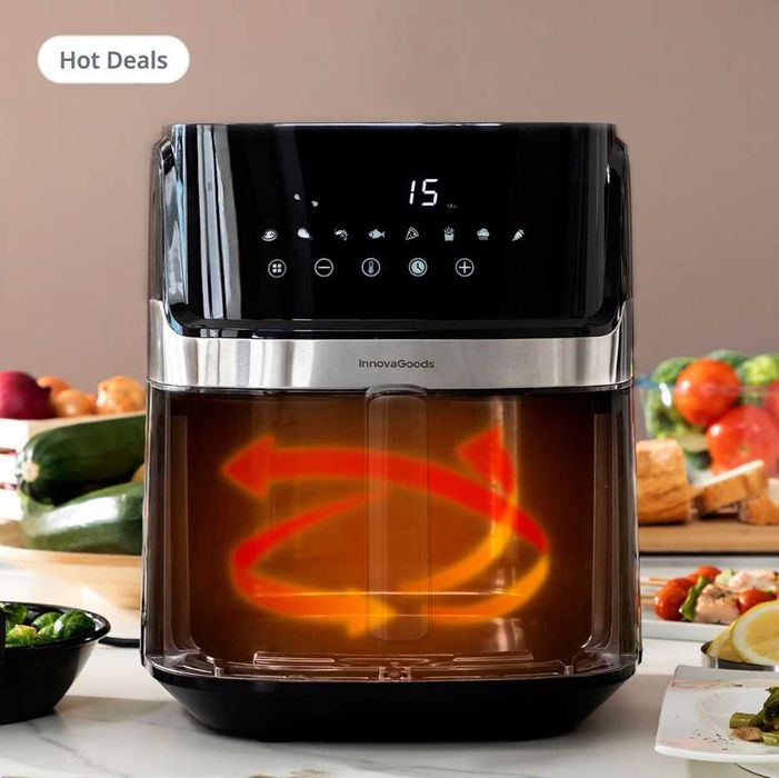 Air Fryer 5,5 L 1700W • Frytkownica beztłuszczowa XXL • Nowa