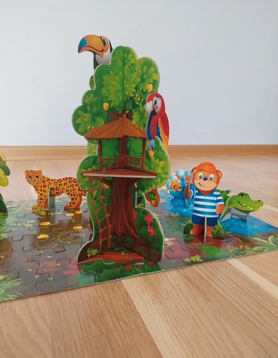 Puzzle 3D! W sercu dżungli