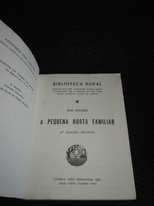 Livro A Pequena Horta Familiar Dias Antunes