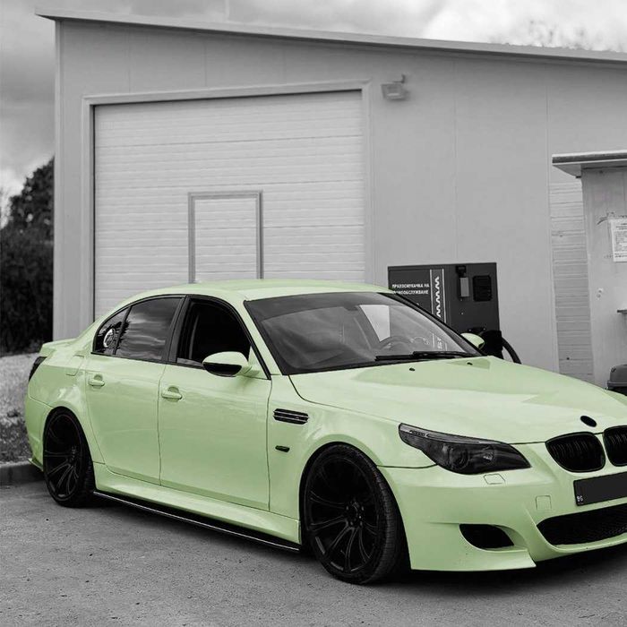 Лезвия порогов М BMW E60 накладки сплітер спойлер диффузор сплиттер