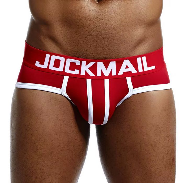 Męskie bawełniane slipy JOCKMAIL sportowe dopasowane - M