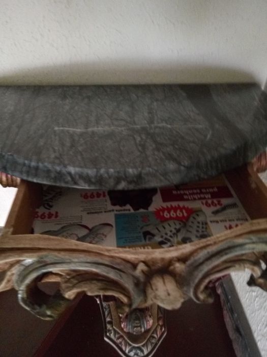 Mesa meia lua antiga