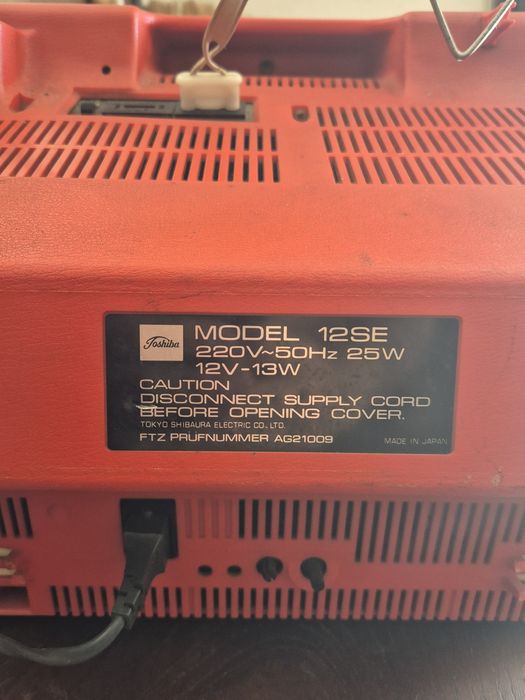 Tv Toshiba 12SE vintage