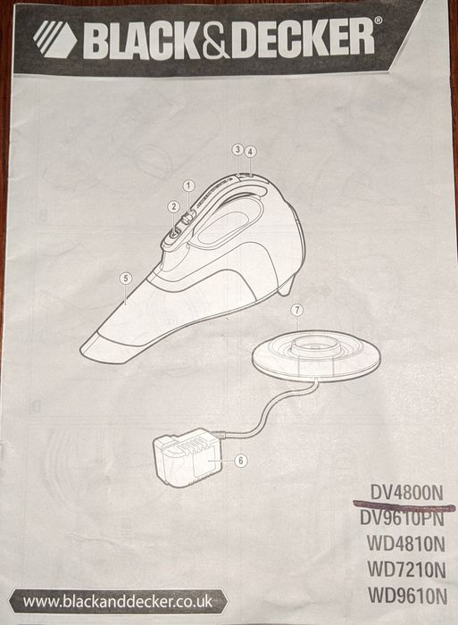 Пылесос  Black  Decker новый акб