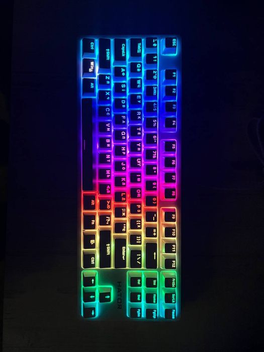 Механічна Клавіатура HATOR Rockfall 2 Mecha TKL Orange White