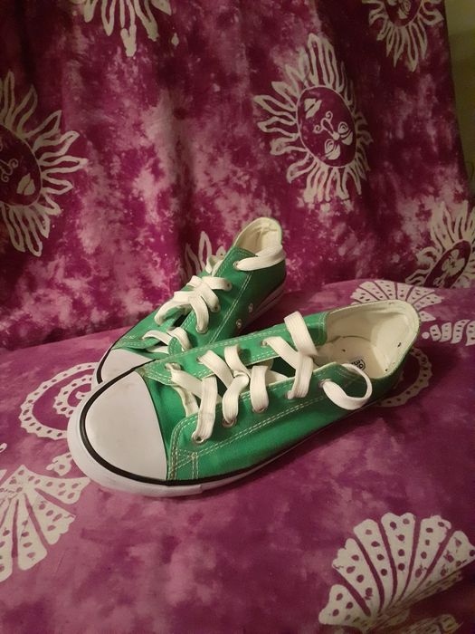 Jak nowe trampki unisex zielone 39/24,5 cm Inextenso wiosenne