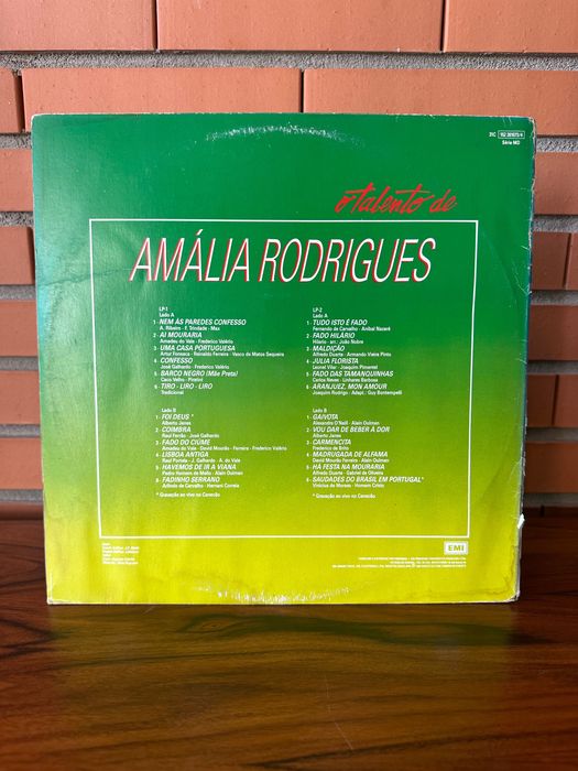 Disco vinil duplo a arte de Amália Rodrigues