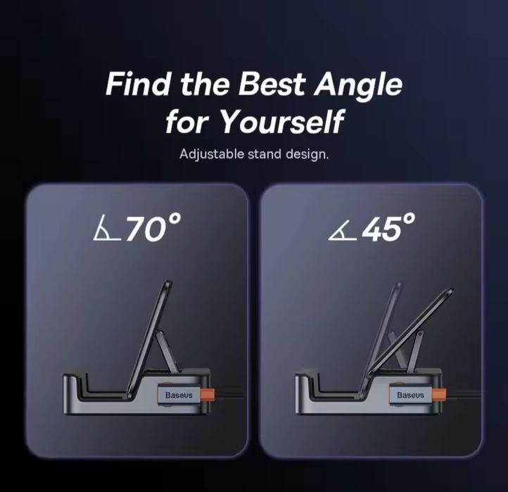 Док-станція Baseus USB C для Steam Deck Nintendo Switch 6 in 1