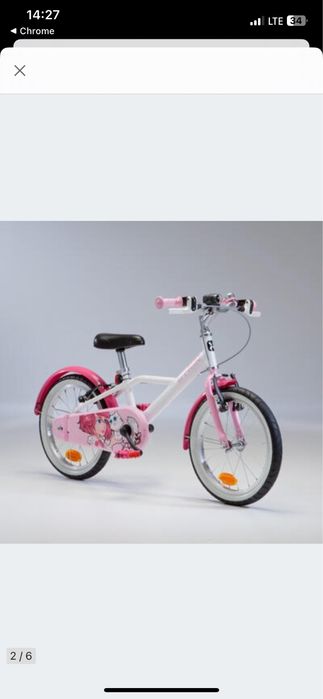 Rower dziecięcy Btwin 500 Doctogirl 16 cali