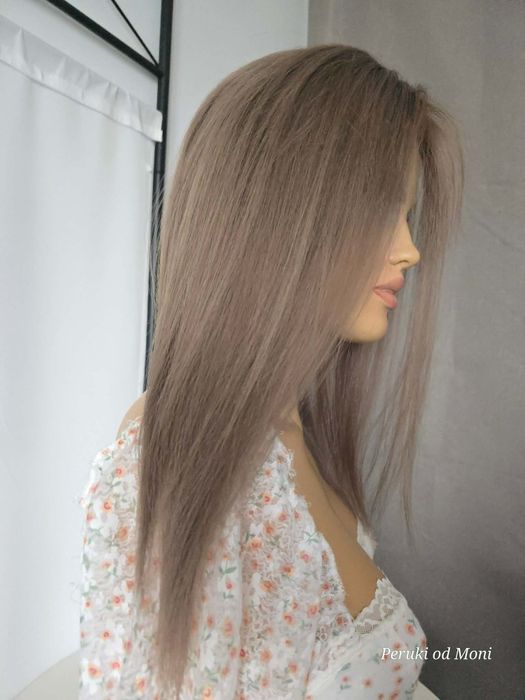 Topper włos europejski ciemny blond