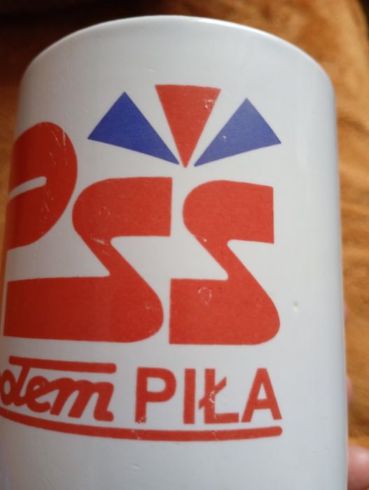 PRL kubek z uchem PSS Społem Piła