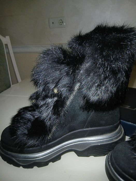 Полусапожки замша.