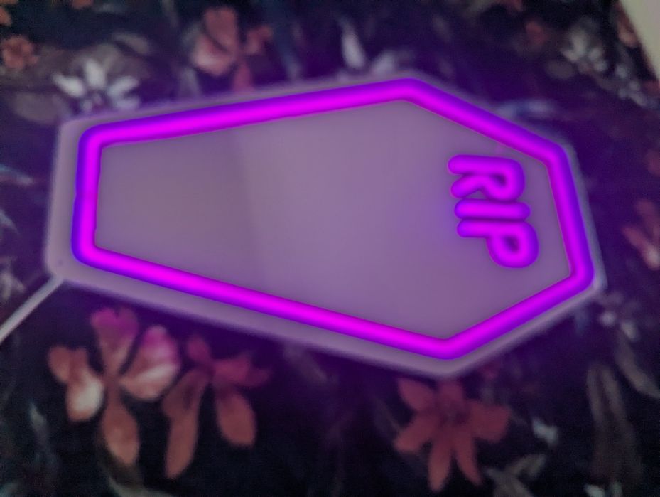 Lustro neonowe LED nowe  podświetlane neon