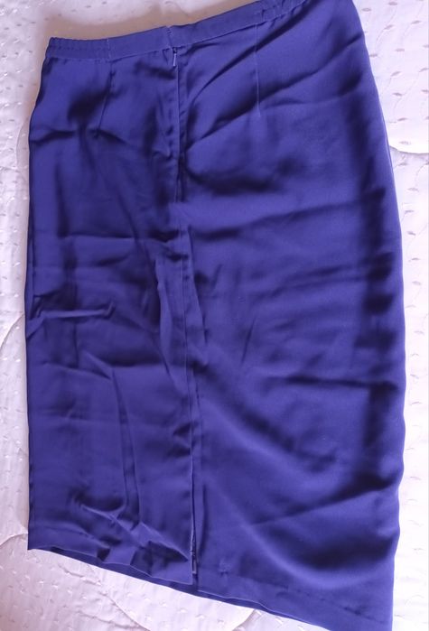 Conjunto de saia, colete e Blazer