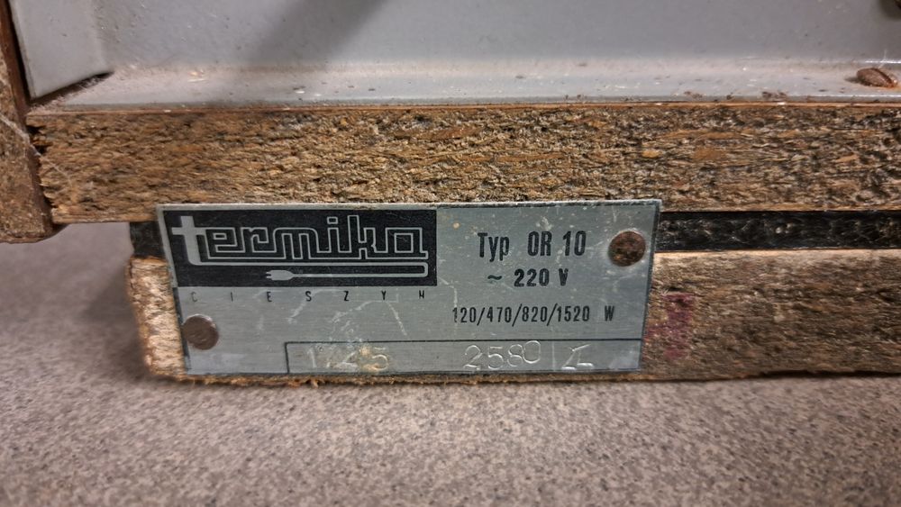 Kominek elektryczny, retro, z czasów PRL