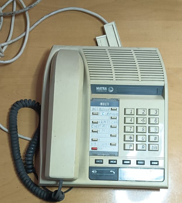 Central telefónica de teclas branco