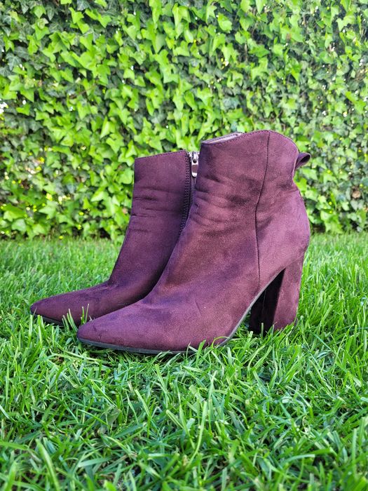 Botki zamszowe bordo r. 37