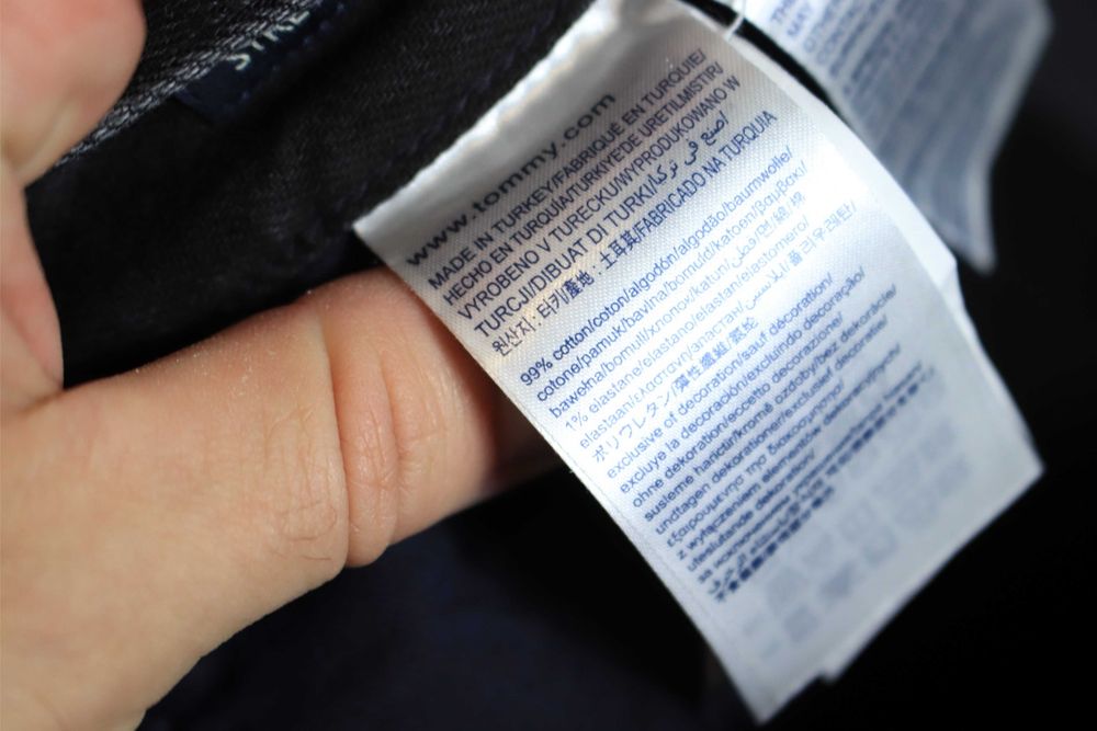 Spodnie Tommy Hilfiger r. 30/32 szare jeans męskie bawełniane nowe z metką