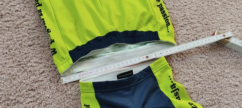 Strój kolarski koszulka spodenki komplet dla dziecka Questsport Bukovi