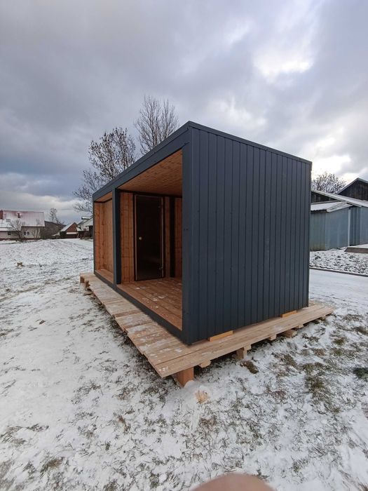 Sauna ogrodowa izolowana kompletna z piecem