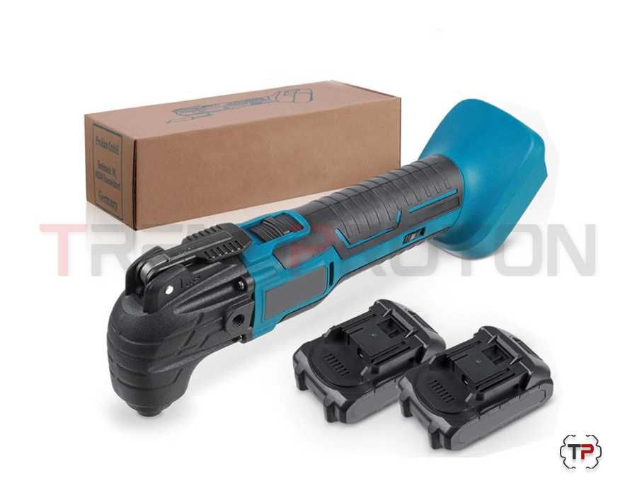 Ferramenta Oscilatória Multifunções oferta 2 Baterias + 8 Laminas