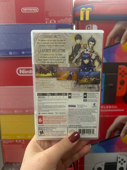 Гра Shin Megami Tensei 5 на nintendo , картридж з грою на нінтендо