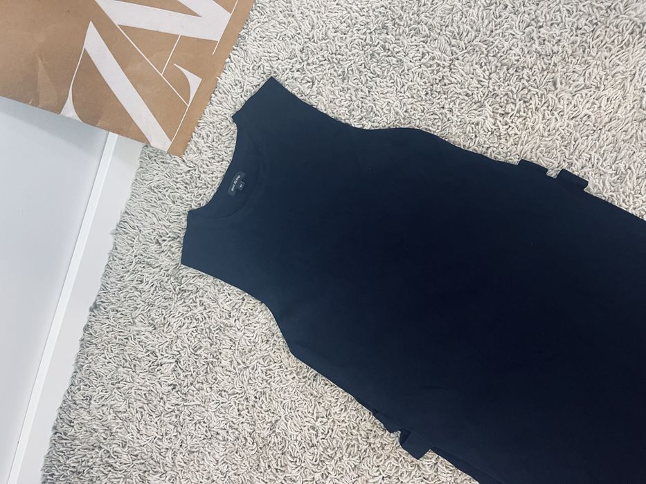 Narzutka wiskoza czarna rozm M river island z rozcieciami