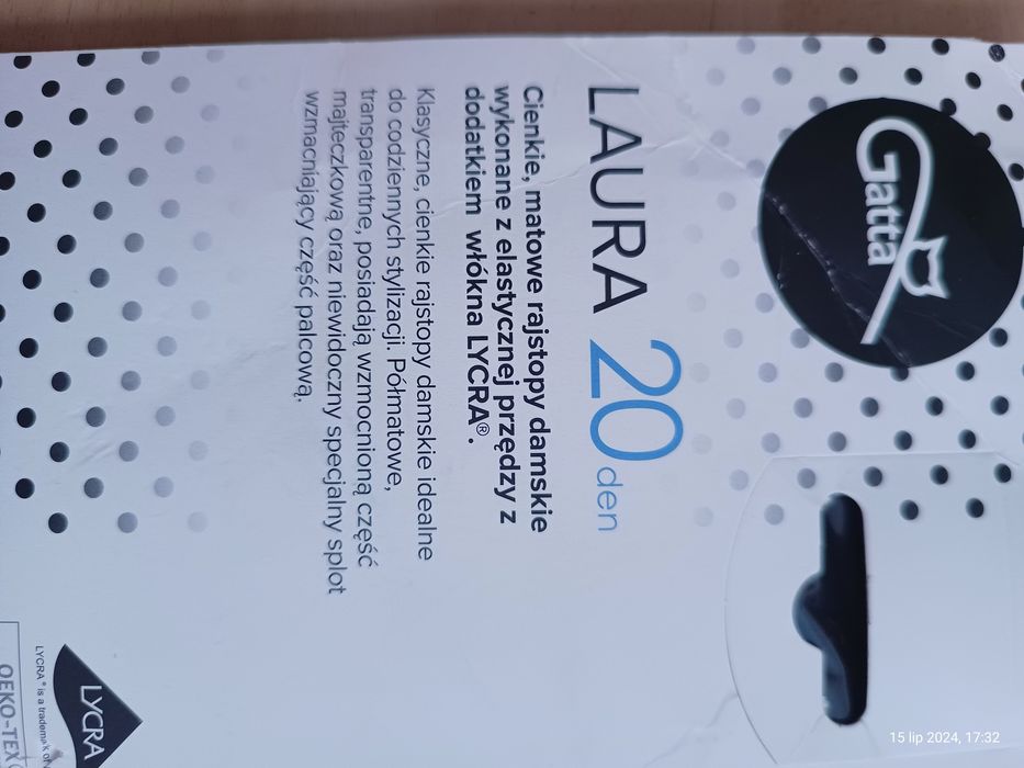 Rajstopy damskie Gatta 20DEN - Nero