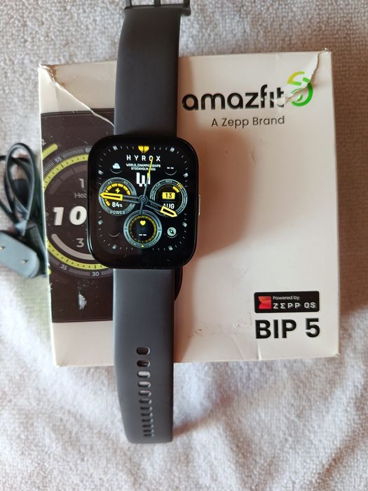 Smartwatch Amazfit Bip 5 - Stan Bardzo Dobry / Powystawowy / Zestaw