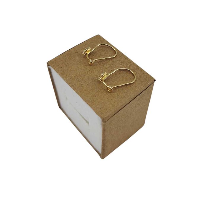 Złote kolczyki P. 585 W: 0,83G