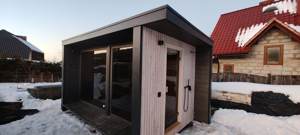 Sauna PREMIUM sauna ogrodowa z przedsionkiem