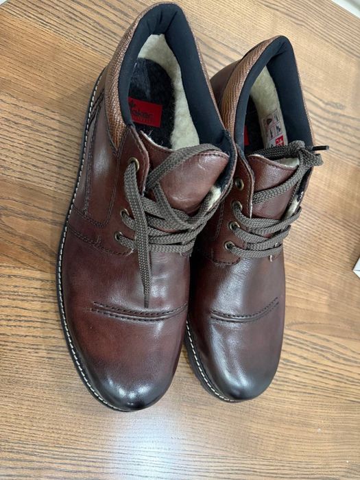 Зимові шкіряні чоловічі ботинки