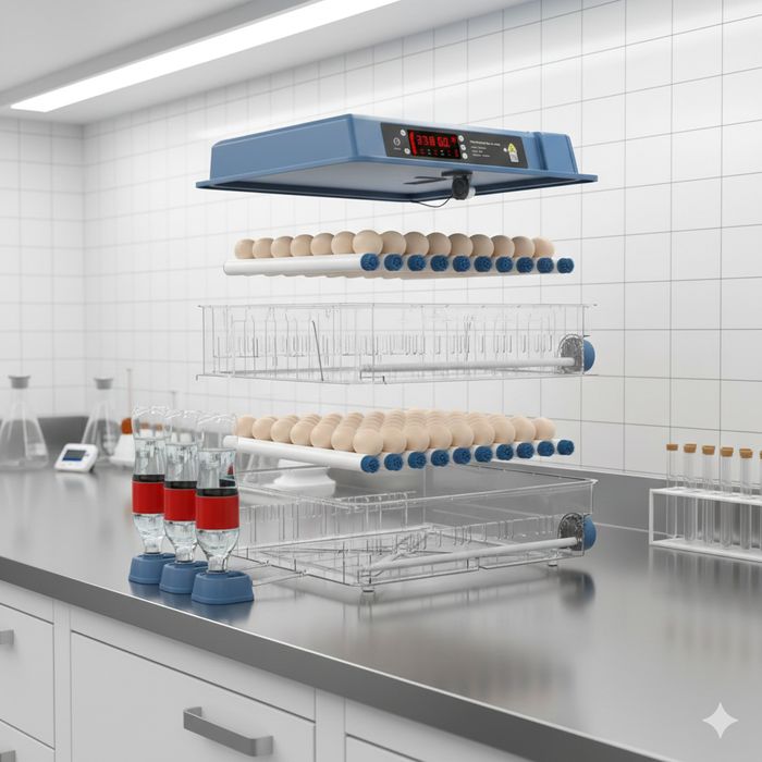 Автоматичний інкубатор 200-400 яєць Блекаут 12В зволоження