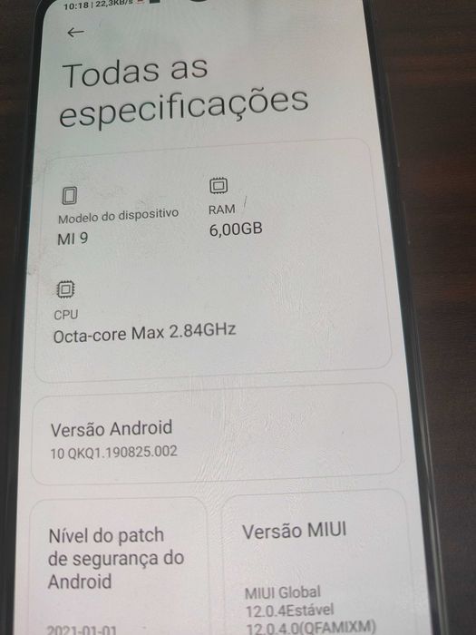 Vendo Xiaomi SE 9