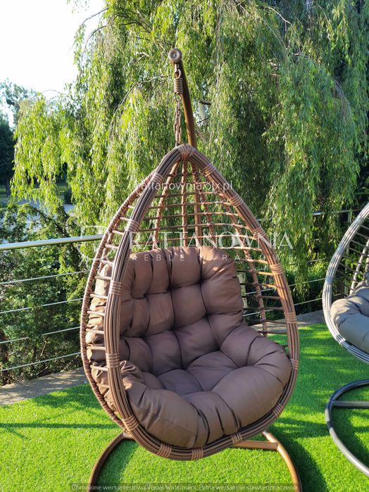 Fotel Wiszący Ogrodowy Bujany Kokon Bujak Huśtawka XXL WYPRZEDAŻ -20%