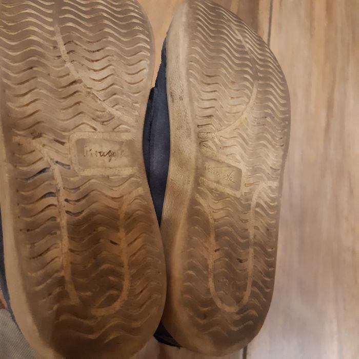 Niebieskie granatowe buciki buty dziecięce Mrugała Rozm 30 zamsz Skóra