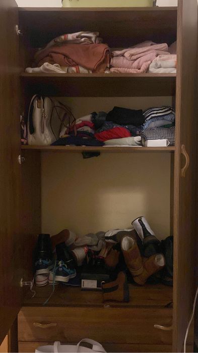 Armario em madeira escura