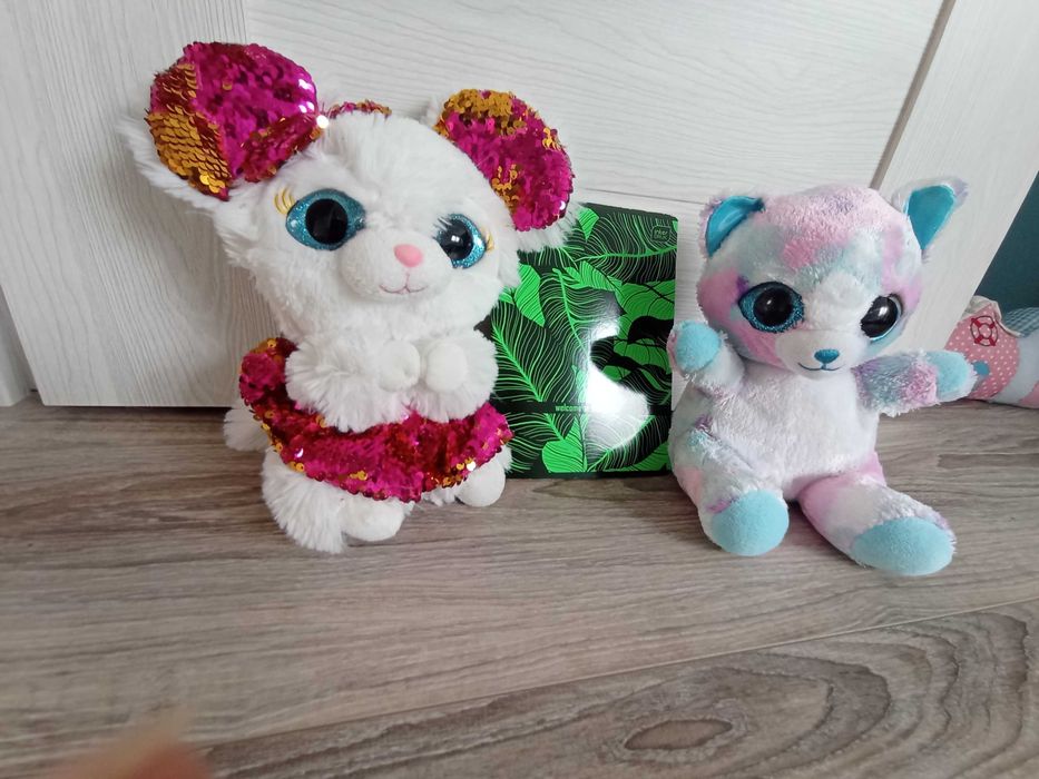 ZESTAW mysz myszka cekiny + kot kotek