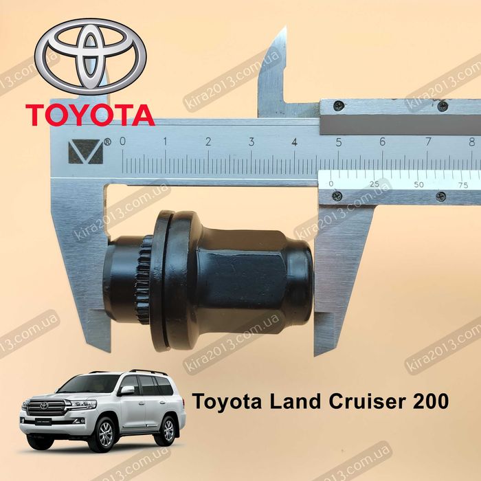 Черные колесные гайки Toyota Land Cruiser 200 Lexus LX М14х1.5 ключ 22