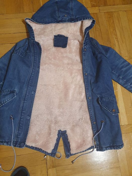 Куртка джинсовая, утеплённая