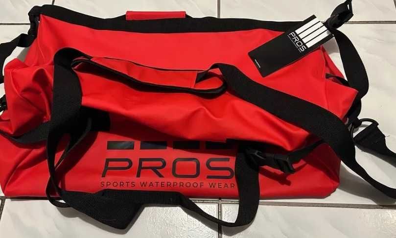 Torba wodoodporna 30L PROS SPORT czerwona - Darmowa wysyłka!