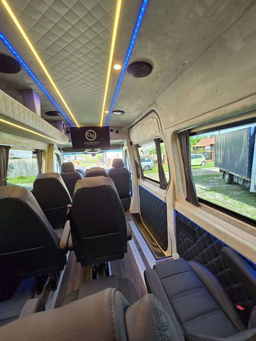 Zabudowa busa Master Fotele do busa montaż foteli homologacja do busa