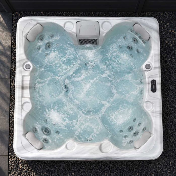 Wanna ogrodowa całoroczna nowa skandynawska RLX RS20 – 7 osób, 34 dysze, hydromasaż SPA