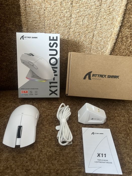 В наявності! Нова Attack shark X11 ігрова компʼютерна мишка
