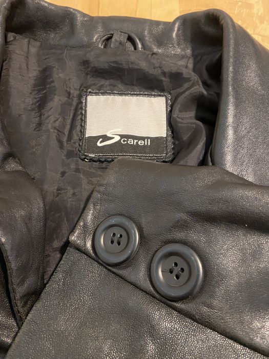 Scarell 8 guzików guziki czarne 2,5 cm od kurtki skórzanej