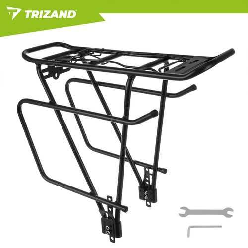 Велосипедный багажник Trizand до 25 кг для велосипеда 24–29