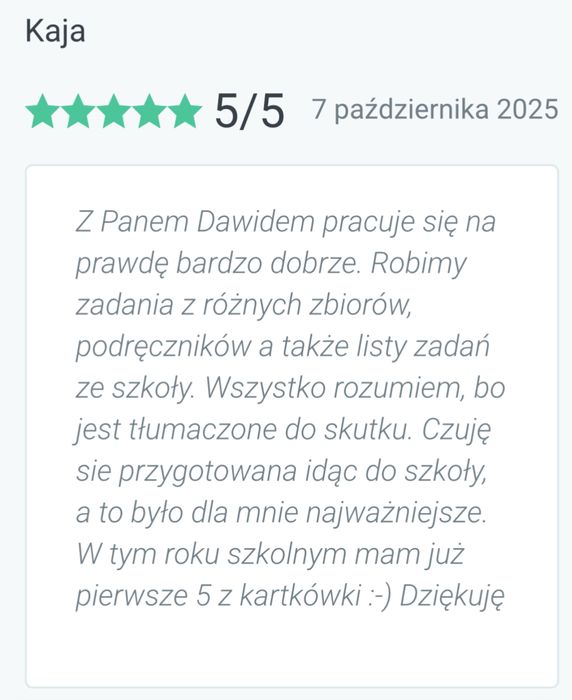 Korepetycje MATEMATYKA